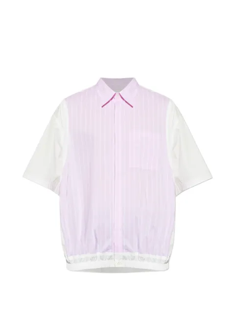 PDF striped colour-block shirt White DFM06007TS060WHPNK