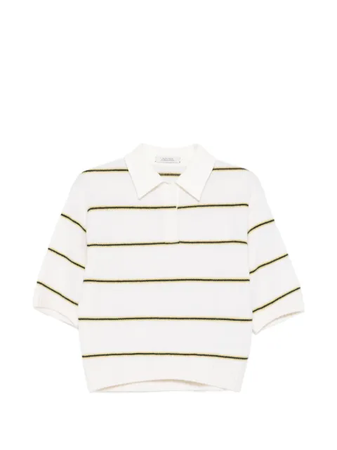 Dorothee Schumacher Sporty Statements striped polo shirt White 410501