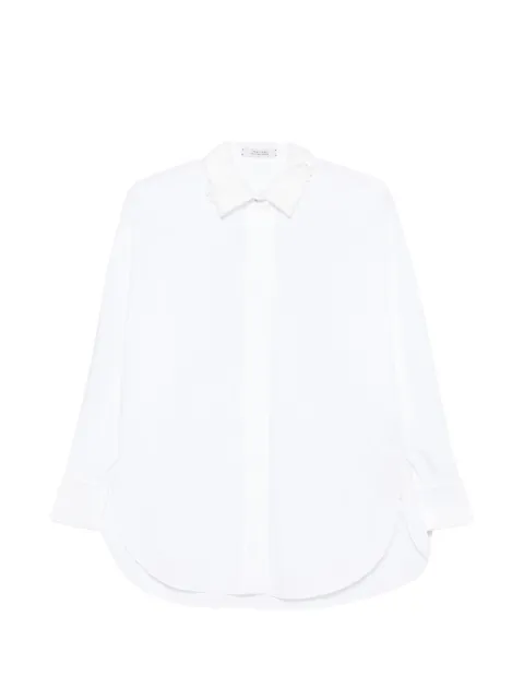 Dorothee Schumacher Power lace-collar shirt White 448256
