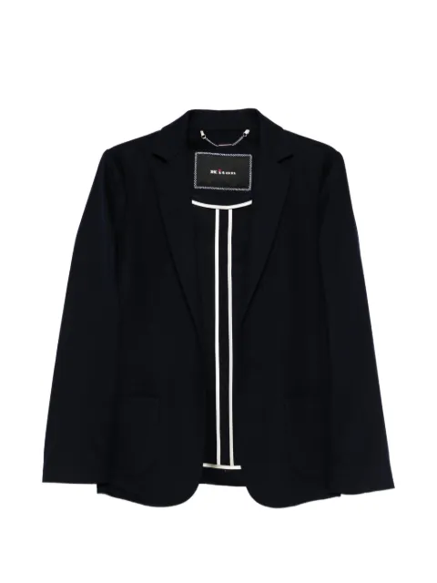 Kiton single-breasted blazer Blue D48539FK05H9999