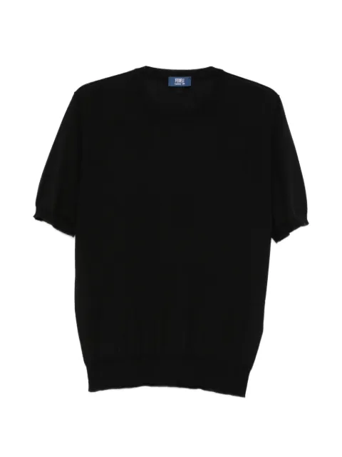 Fedeli short-sleeves crew-neck T-shirt Black MU0L5718