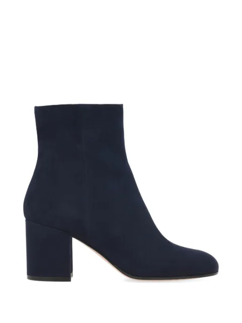 Gianvito Rossi Joelle suede zip boots Blue G7306570RICCAS