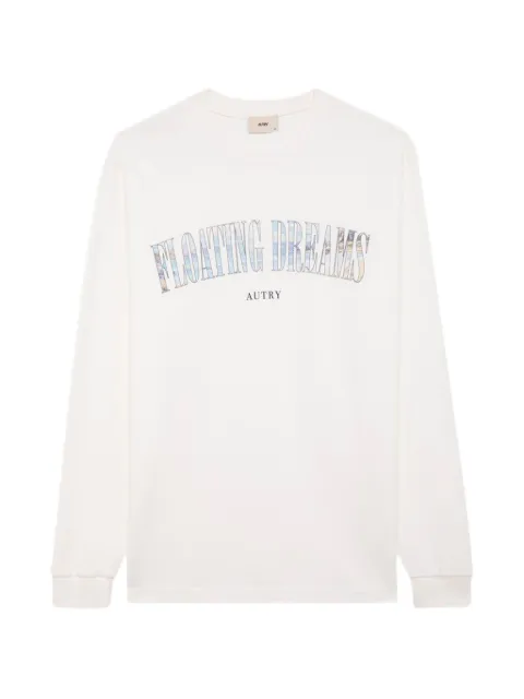 Autry Landscape long-sleeve cotton T-shirt Neutrals LSPX054W