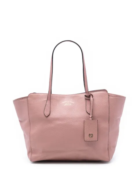 Gucci Pre-Owned 2016-2025 Medium Leather Swing tote bag Pink OZH0KJYBVV6SZGTI