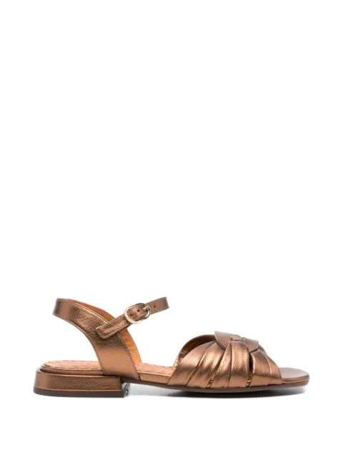 Chie Mihara Tusack leather sandals Brown TUSACK