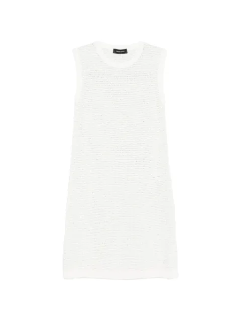 Fabiana Filippi crew-neck sleeveless mini dress White ABD276F593M120VR1