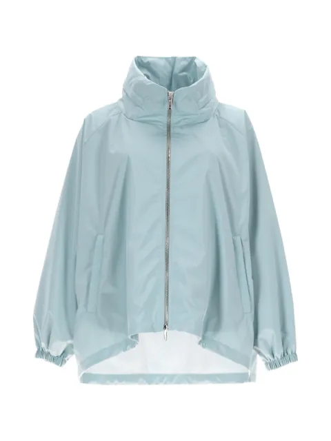 Moorer stand-collar oversized jacket Blue MODGI101093TEPA023U0026