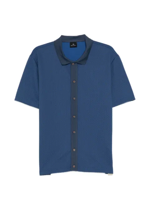 PS Paul Smith knitted button shirt Blue M2R787YV22625