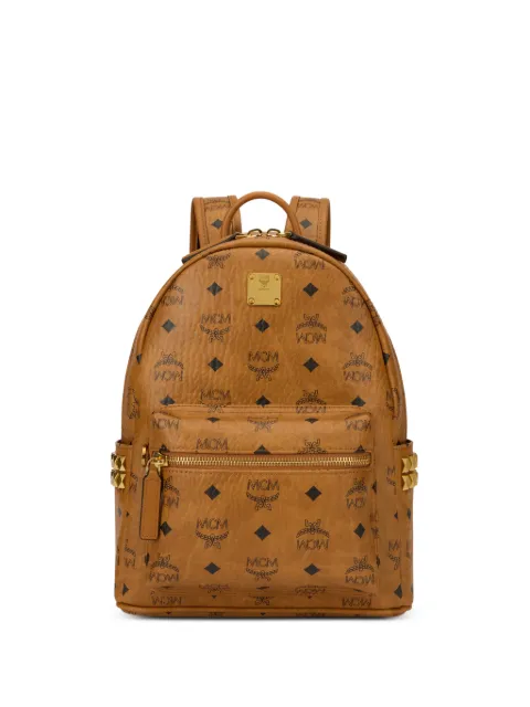 MCM Stark Side Studs backpack Brown MMKGSVE03