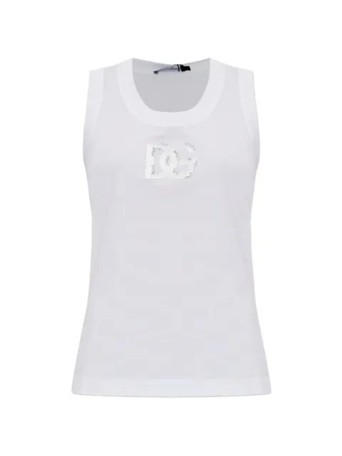 Dolce & Gabbana logo-detail tank top White F8M64ZGDDMB