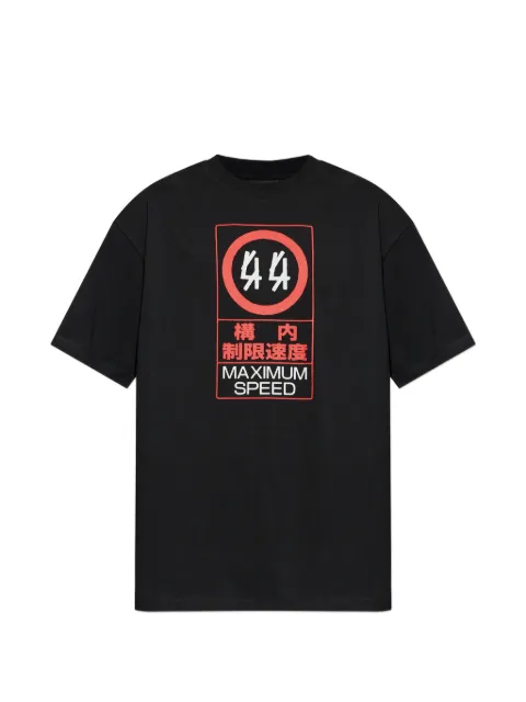 44 LABEL GROUP graphic print T-shirt Black B0030556FA706P762