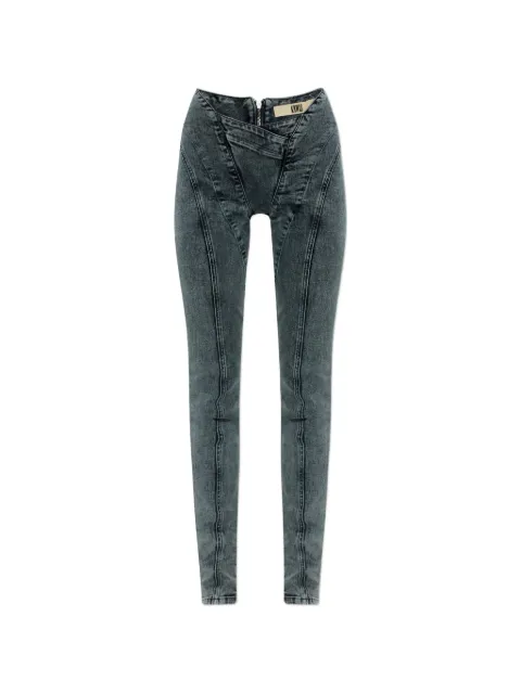 KNWLS panelled zip-fastening jeans Blue SS26CELJ