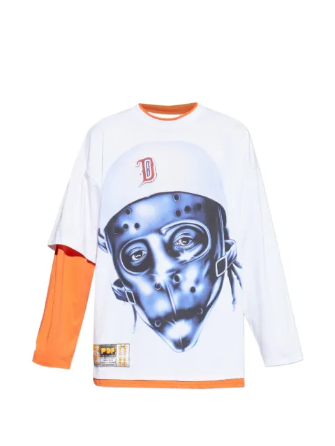 PDF graphic-print crew-neck T-shirt White DFM54043TJ101