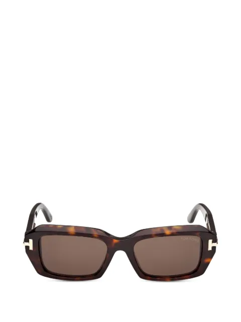 TOM FORD Eyewear rectangle-frame sunglasses Brown TI0025