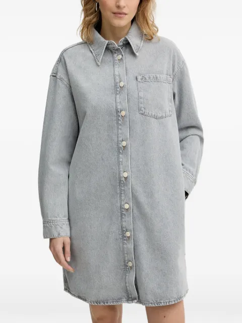 Marc O'Polo button mini shirt dress Grey 5000007869