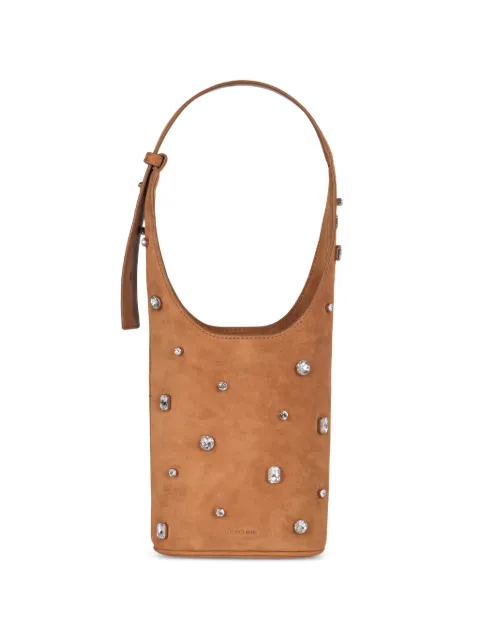 Veronica Beard crystal-embellished ring bucket bag Brown H2511HL106Y165