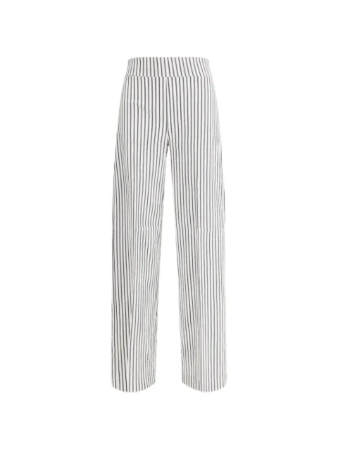 Avenue Montaigne Flavia striped trousers White F1706