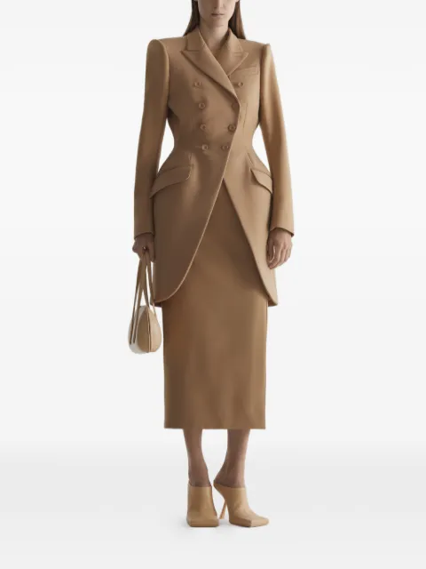 Mugler double-breasted coat Brown 26S1VE04941027
