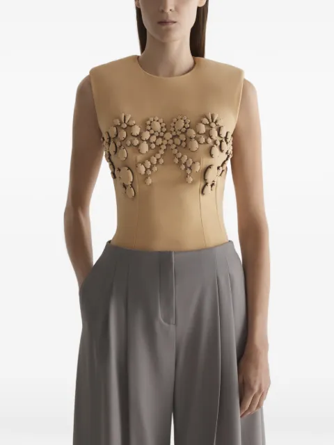 Mugler embellished tank top Neutrals 26S4TO08891030