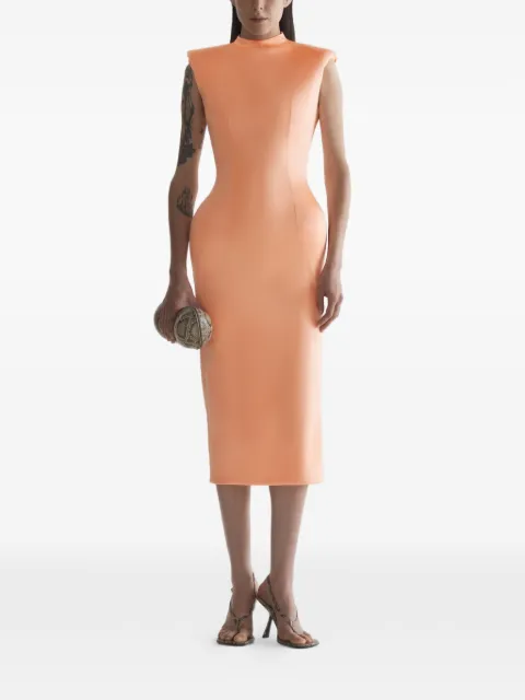 Mugler Hourglass dress Orange 26S1RO18415019