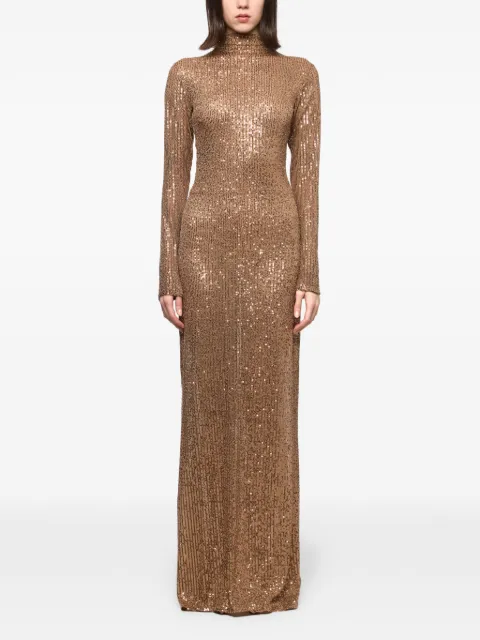 Atu Body Couture sequin-embellished maxi dress Brown AT26129