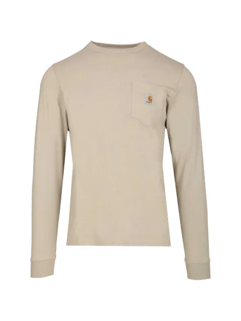 Carhartt WIP chest-pocket long-sleeve T-shirt Neutrals I030437
