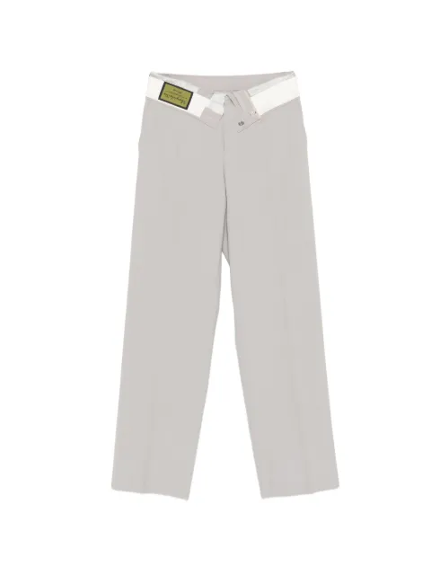 MM6 Maison Margiela asymmetric-waistband trousers Grey S52KA0559M35436858