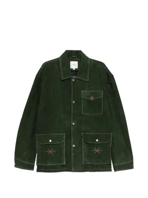FOUND suede jacket Green FOSS26JA01319