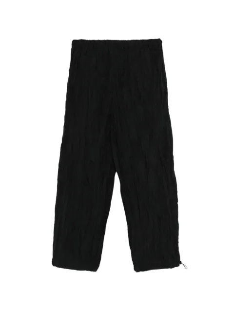 Gongdid Design drawstring wide-leg trousers Black GDM09BLK