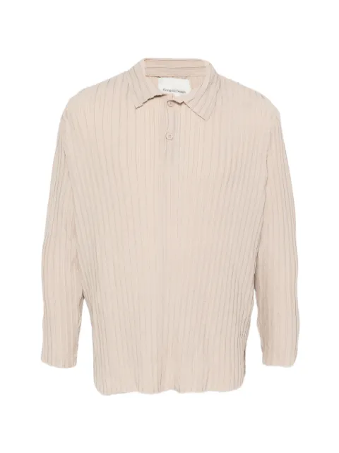 Gongdid Design textured polo shirt Neutrals GDM19BG