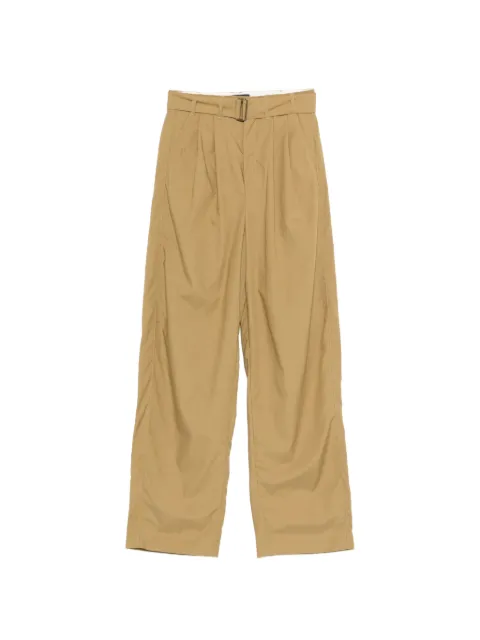 Soeur belted pleated trousers Neutrals PAN0663COLE