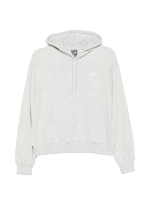 New Balance logo-detail hoodie Grey WT41507