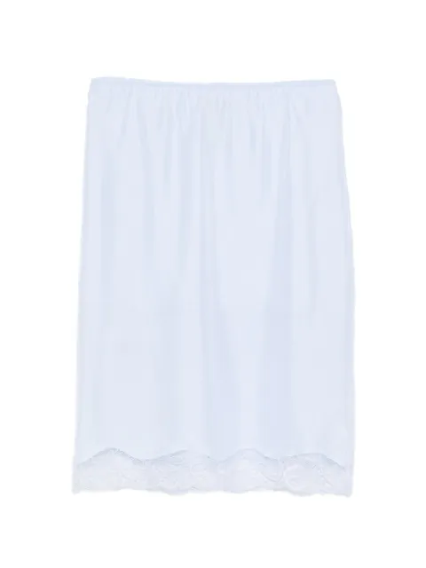 Dorothee Schumacher Playful Volumes lace-trim midi skirt Blue 447005