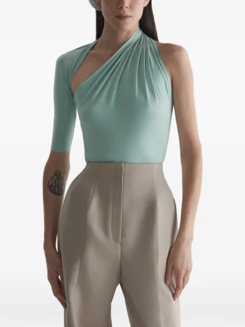 Mugler draped loop T-shirt Blue 26S3TO08813012