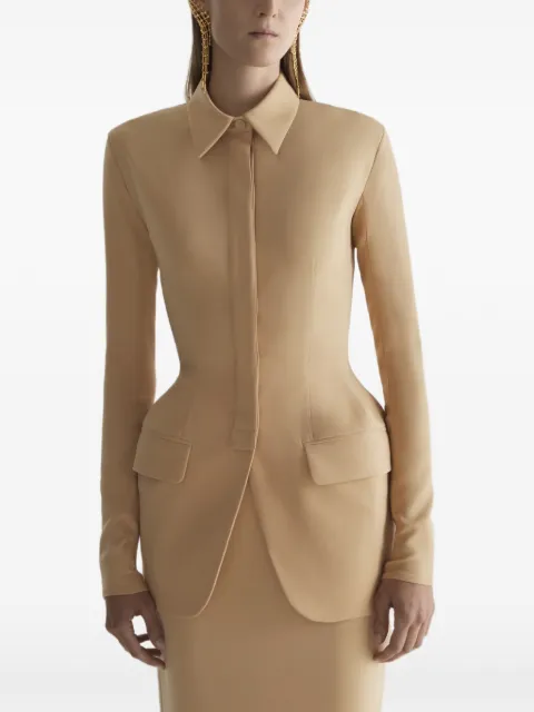 Mugler Hourglass jacket Neutrals 26S1VE04831032