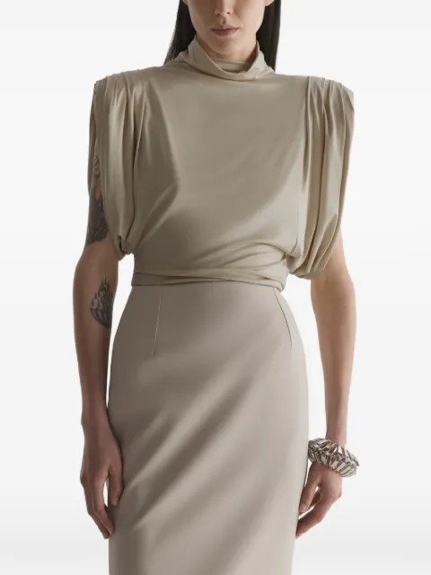 Mugler jersey blouse Neutrals 26S1TO08743012