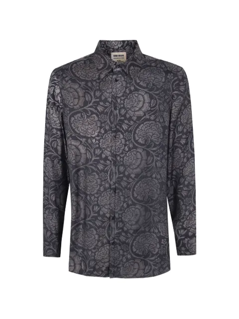Uma Wang floral-print shirt Grey UM1501