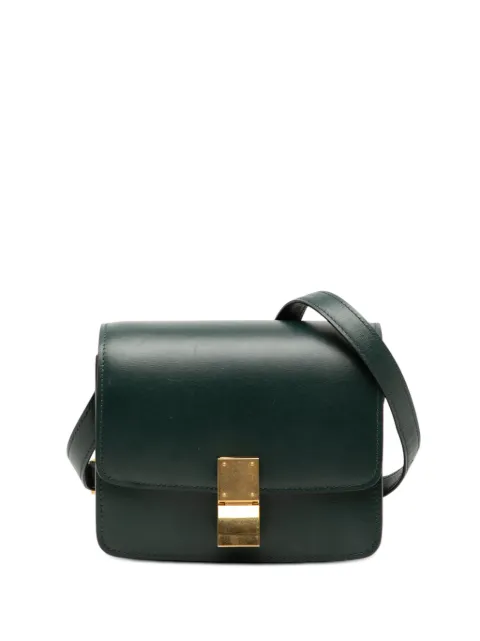 Celine Pre-Owned 2010-2026 Small Calfskin Classic Box crossbody bag Green SSN4R1URF1YU6H3J