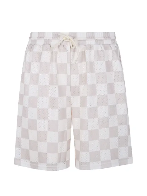 Les Deux Shawn checkered trousers White 1001451