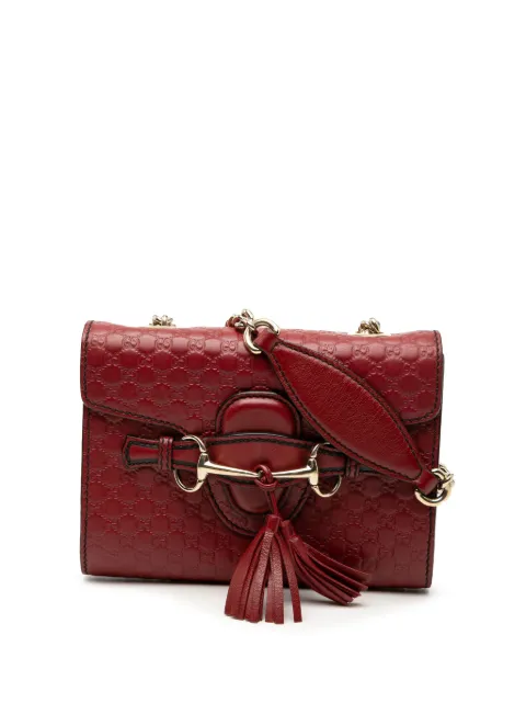 Gucci Pre-Owned 2000-2015 Mini Microguccissima Emily crossbody bag Red F7P1QC2R2LHFZOBA