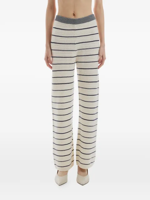Crush Collection striped straight trousers Neutrals WBKEPA01T67