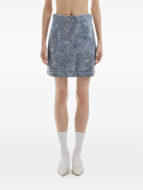 Crush Collection patterned skirt Blue WBKESK05B25