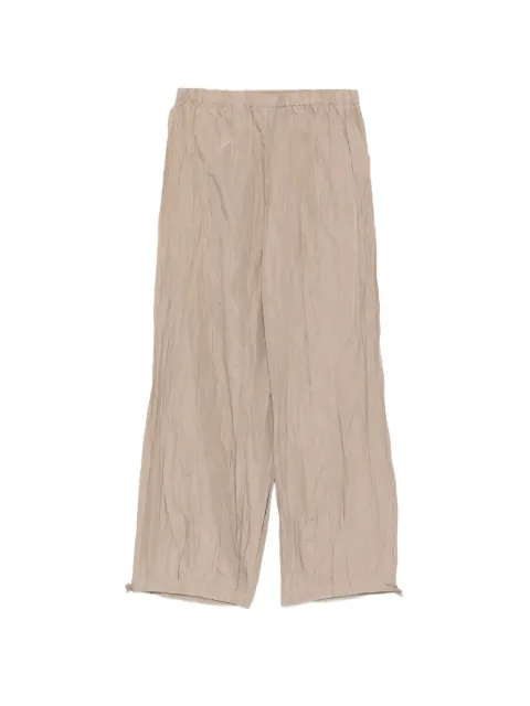 Gongdid Design elasticated-waistband trousers Neutrals GDM09
