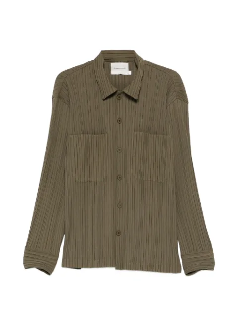Gongdid Design pocketed buttoned shirt Green GDM15GRN