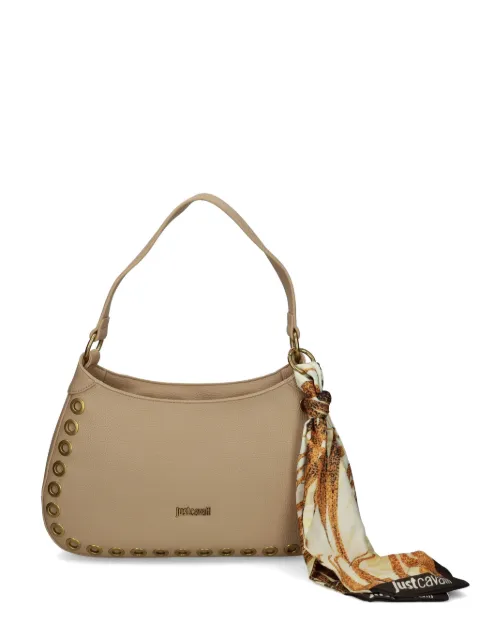 Just Cavalli scarf-embellished shoulder bag Neutrals 80RA4BF6ZSB81