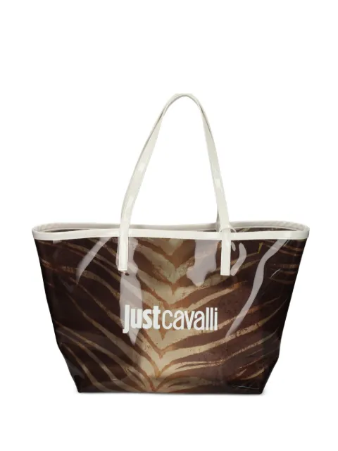 Just Cavalli tiger-stripe tote bag Brown 80RA4BS2ZSB94
