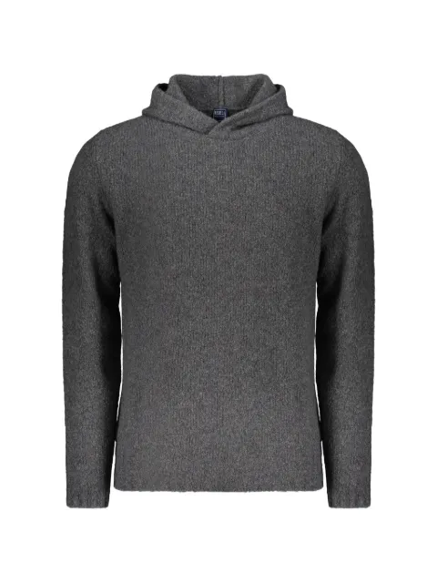 Fedeli hooded long-sleeve sweater Grey 6UI06028