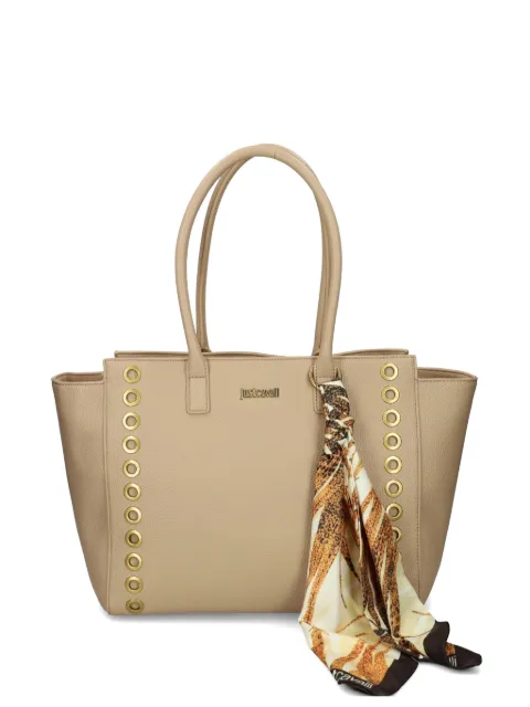 Just Cavalli eyelet scarf tote bag Neutrals 80RA4BF3ZSB81