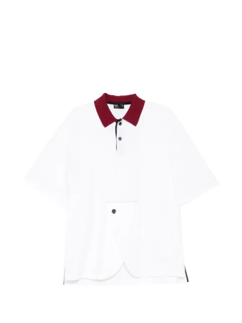 Kolor contrast-collar polo shirt White 26SCMT04203