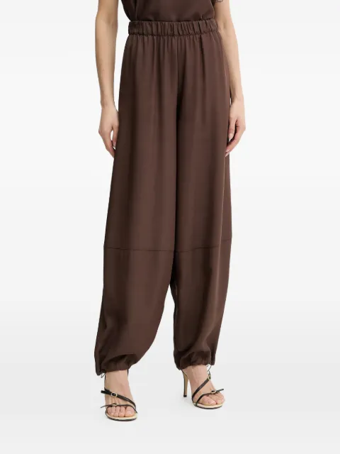 SIMONA CORSELLINI drawstring trousers Brown P26CPPA00301